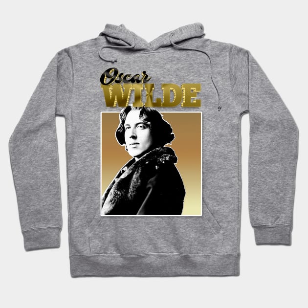 Oscar Wilde -  90s Styled Retro Graphic Design Hoodie by DankFutura